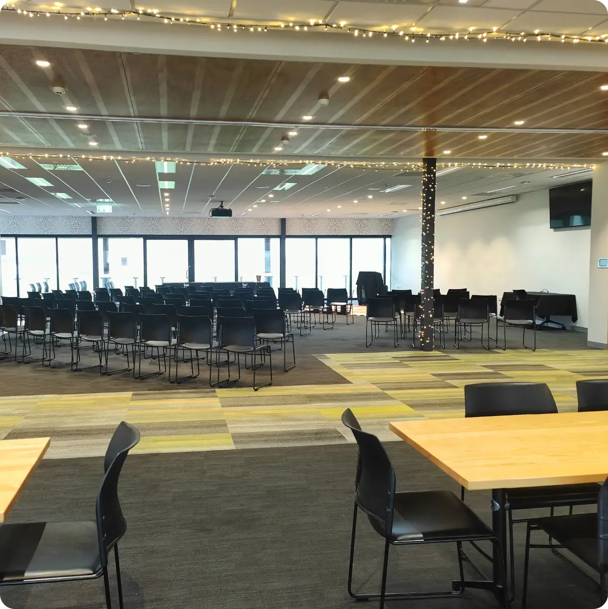 Combined Lloyd Morrison Lounges set up for a business function
